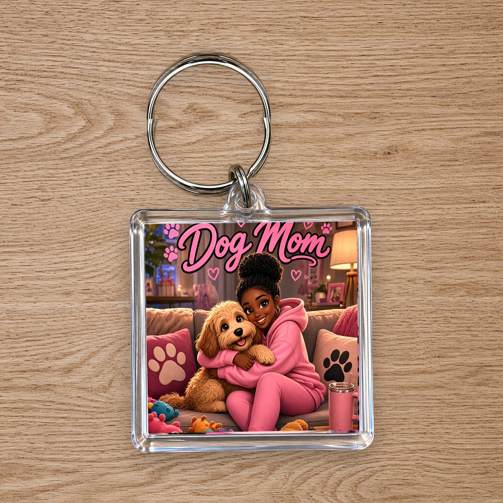 Dog Mom Keychain, photo 1