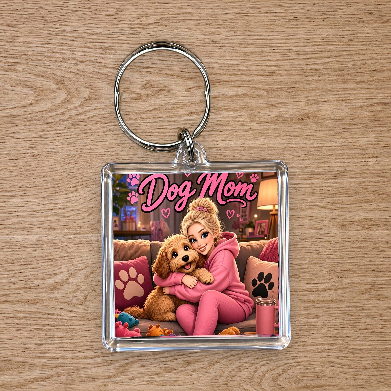 Dog Mom Keychain, photo 3
