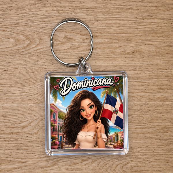 Dominicana Keychain