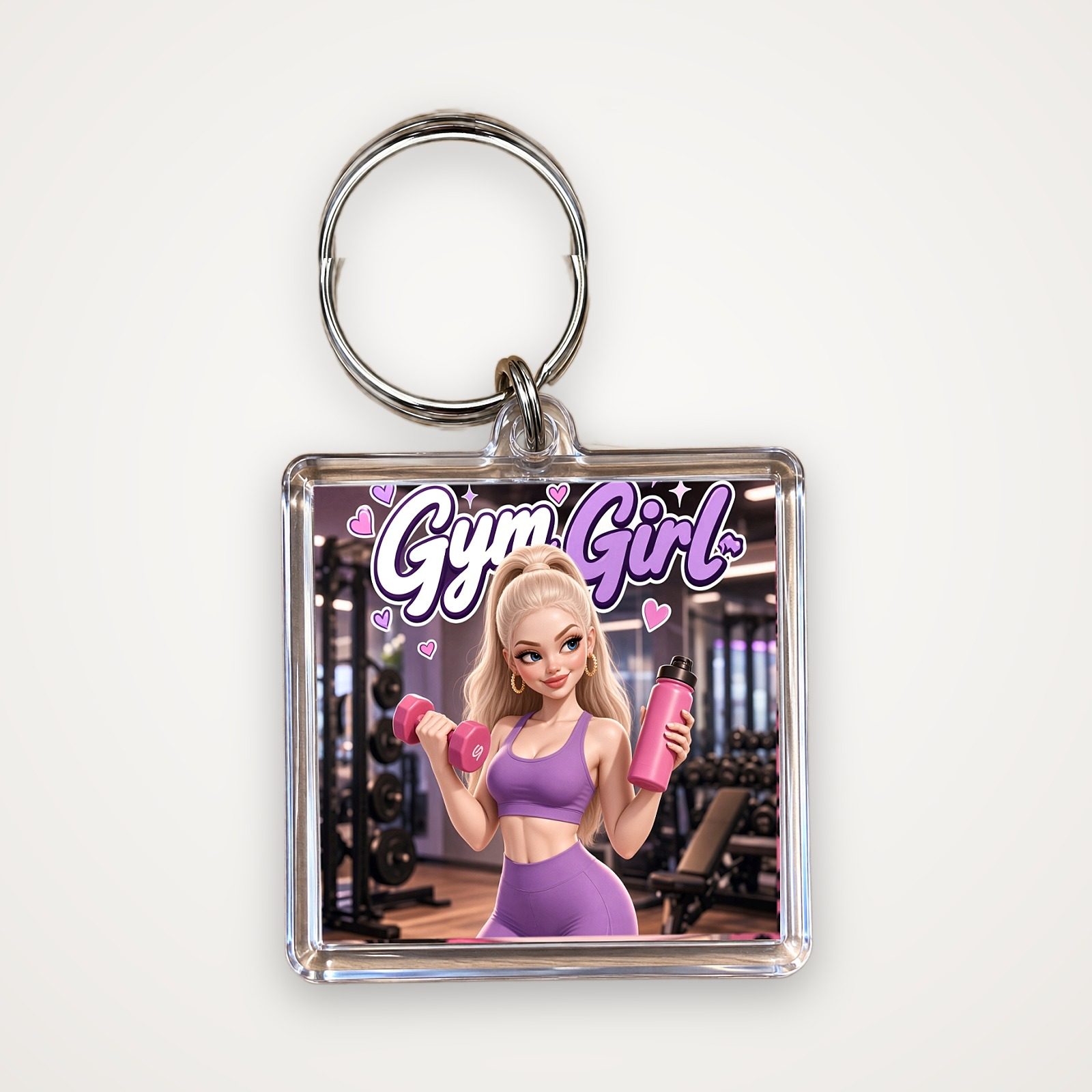 Gym Girl Keychain, photo 4