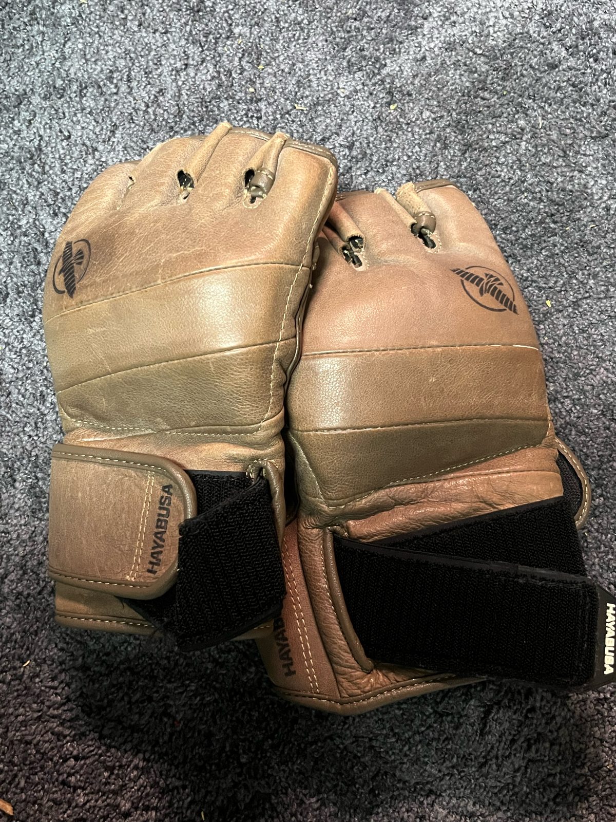 Hayabusa T3 LX MMA Gloves XL Vintage Brown Leather 4oz, photo 1