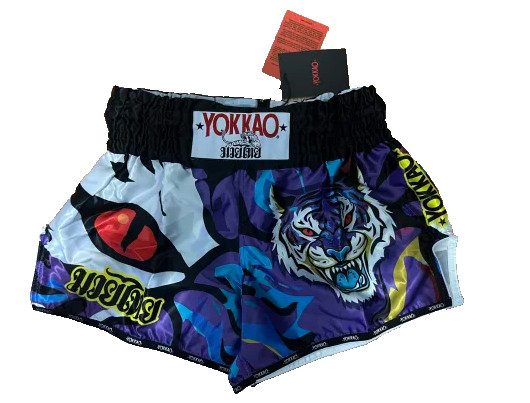 YOKKAO Angry Tiger Purple Muay Thai Shorts, photo 1