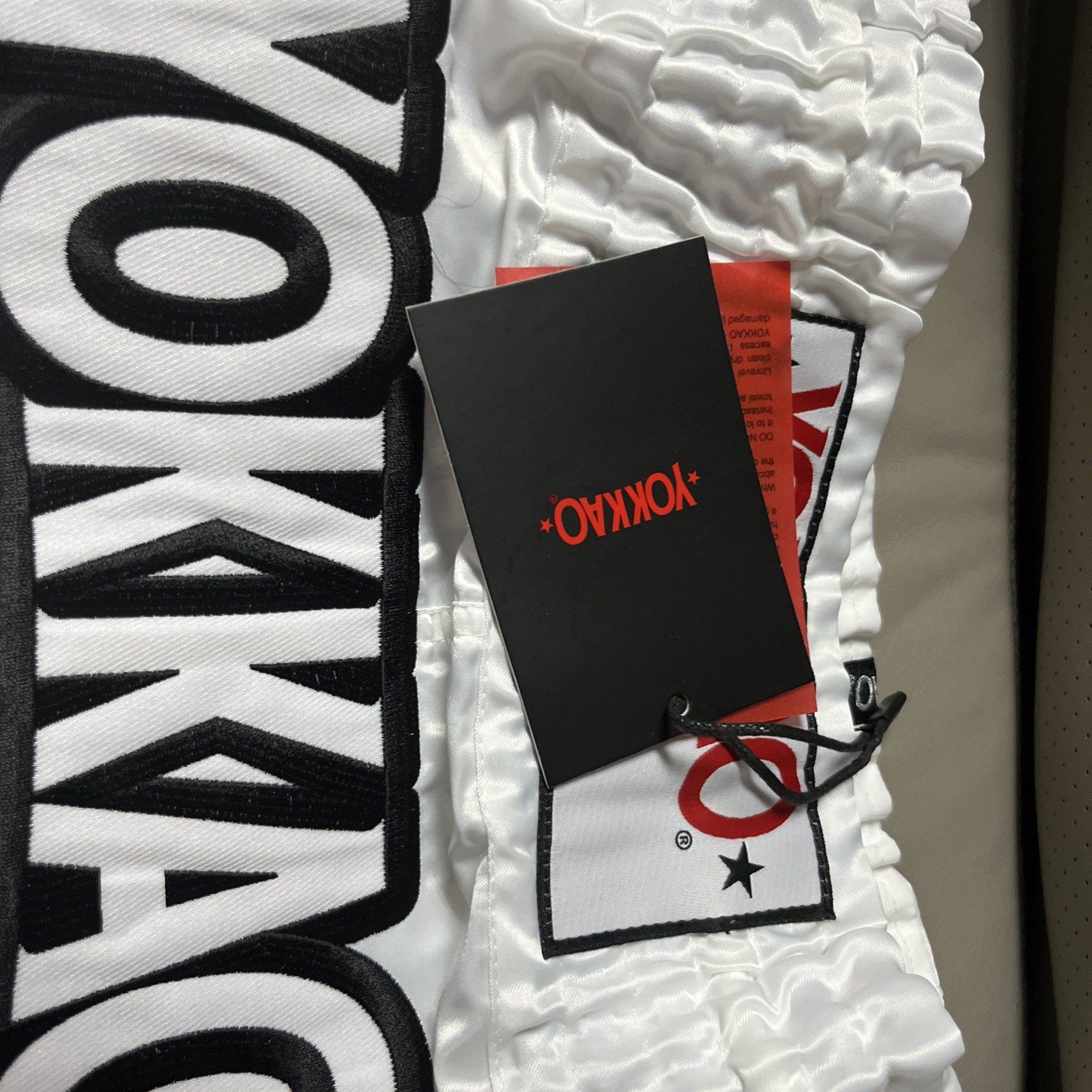 YOKKAO Flames White Muay Thai Shorts, photo 2