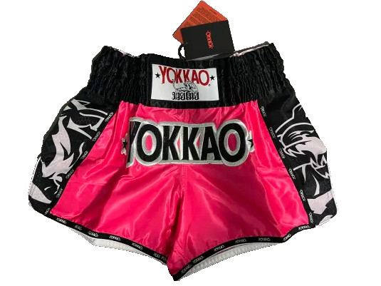 YOKKAO Original Silver Magenta Muay Thai Shorts