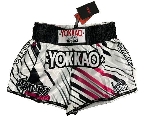 YOKKAO Power White Muay Thai Shorts