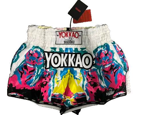 YOKKAO Tiger Family White Muay Thai Shorts